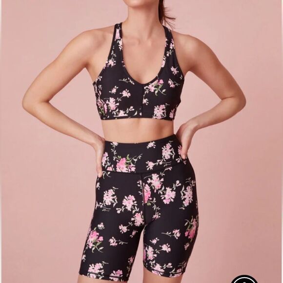 LoveShackFancy Pants - Giada Lightweight Biker Shorts | Aurora Nights